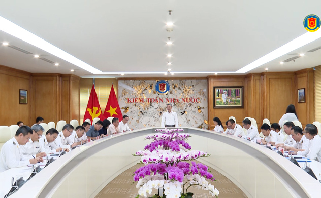 Thường vụ Đảng ủy KTNN cho ý kiến về dự thảo 4 Nghị quyết chuyên đề toàn khoá và một số nhiệm vụ trọng tâm