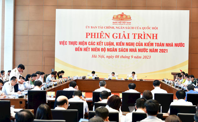Phiên giải trình “Việc thực hiện các kết luận và kiến nghị Kiểm toán nhà nước đến hết niên độ ngân sách Nhà nước năm 2021”