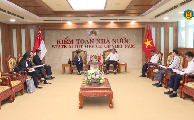 Tăng cường hợp tác với Kiểm toán nhà nước Singapore và Hàn Quốc
