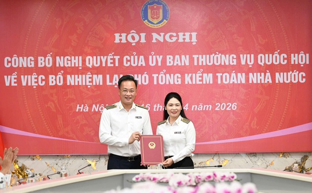 Hội nghị công bố Nghị quyết của Ủy ban Thường vụ Quốc hội về việc bổ nhiệm lại Phó Tổng Kiểm toán nhà nước Hà Thị Mỹ Dung