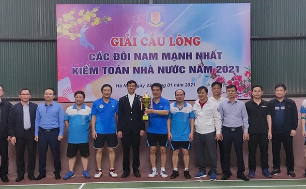 Văn phòng KTNN giành giải nhất, Giải cầu lông các đôi nam mạnh nhất KTNN năm 2021