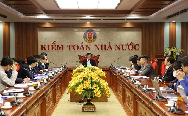 Lãnh đạo KTNN cho ý kiến về nội dung, đề cương cuộc kiểm toán chuyên đề việc huy động, quản lý, sử dụng các nguồn lực phục vụ công tác phòng, chống dịch Covid-19 và các chính sách hỗ trợ