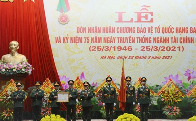 Cục Tài chính Bộ Quốc phòng đón nhận Huân chương Bảo vệ Tổ quốc hạng Ba