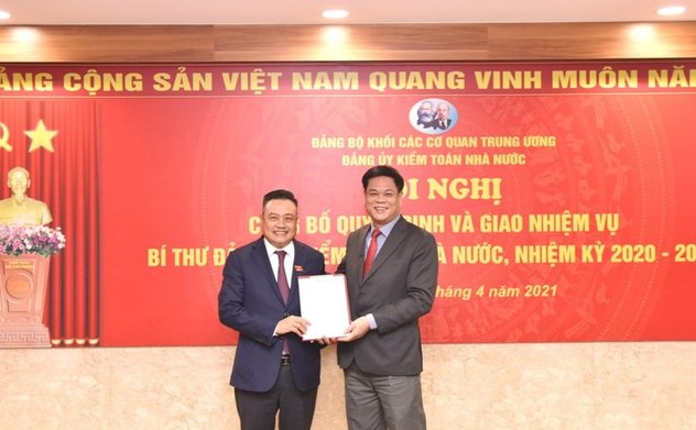 Lễ công bố quyết định và giao nhiệm vụ Bí thư Đảng ủy KTNN nhiệm kỳ 2020-2025