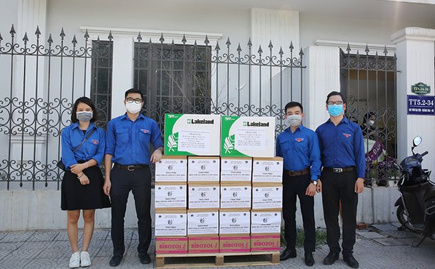 Đoàn Thanh niên KTNN hỗ trợ Bệnh viện dã chiến số 4, tỉnh Bắc Ninh phòng, chống dịch bệnh Covid-19