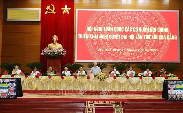 Hội nghị toàn quốc các cơ quan nội chính triển khai Nghị quyết Đại hội lần thứ XIII của Đảng