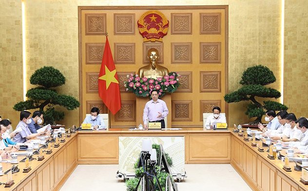 Hội nghị trực tuyến toàn quốc Chính phủ với các Bộ, ngành, cơ quan Trung ương và địa phương về đẩy nhanh tiến độ thực hiện giải ngân vốn đầu tư công năm 2021