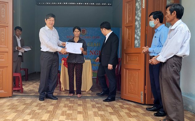 KTNN khu vực III tổ chức trao nhà tình nghĩa cho gia đình hộ nghèo tại xã Đại Thạnh, huyện Đại Lộc, tỉnh Quảng Nam