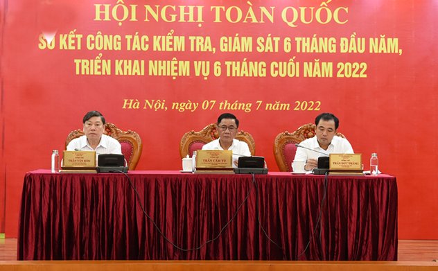 Ủy ban Kiểm tra Trung ương sơ kết công tác kiểm tra, giám sát 6 tháng đầu năm, triển khai nhiệm vụ 6 tháng cuối năm 2022