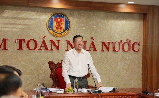 Phó Tổng Kiểm toán nhà nước phụ trách Ngô Văn Tuấn làm việc với Văn phòng Đảng – Đoàn thể và các tổ chức đoàn thể của Kiểm toán nhà nước