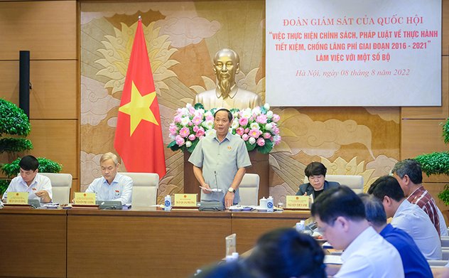 Đoàn giám sát của Quốc hội làm việc với Bộ Y tế về công tác thực hành tiết kiệm, chống lãng phí