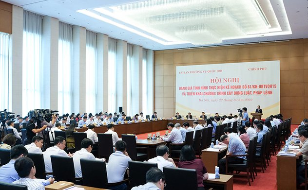 Hội nghị đánh giá tình hình thực hiện Kế hoạch số 81/KH-UBTVQH15 và triển khai chương trình xây dựng Luật, Pháp lệnh