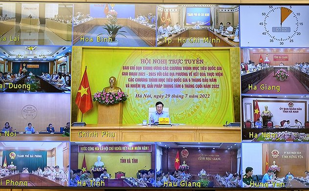 Quyết tâm giải ngân số vốn đã được phân bổ cho 3 Chương trình Mục tiêu Quốc gia trong năm 2022