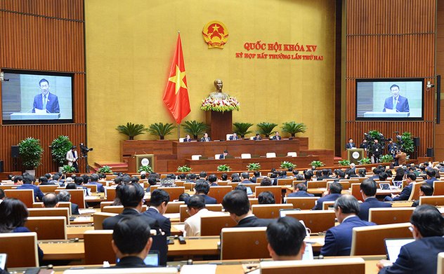 Quốc hội nghe báo cáo về việc điều chỉnh kế hoạch vốn vay lại năm 2022 của các địa phương