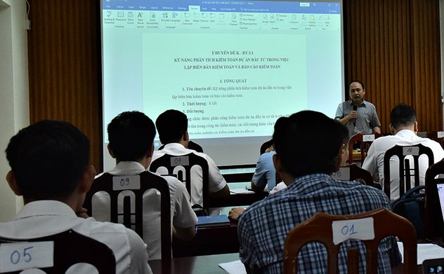 Kiểm toán nhà nước tổ chức lớp bồi dưỡng kỹ năng kiểm toán dự án đầu tư xây dựng công trình cấp độ 3