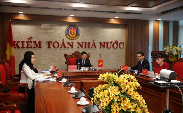 Cuộc gặp trực tuyến giữa Tổng Kiểm toán nhà nước Việt Nam và Chủ tịch Tòa Thẩm kế Saudi Arabia