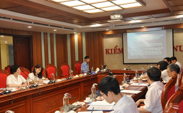 Nghiệm thu đề tài nghiên cứu khoa học cấp Bộ “Hoàn thiện phân cấp quản lý hoạt động kiểm toán của KTNN”