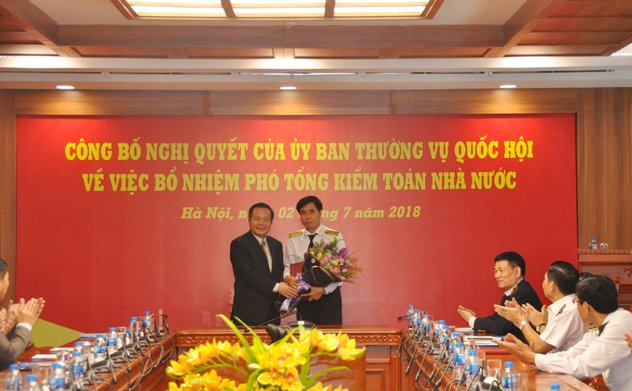 Công bố Nghị quyết của Ủy ban Thường vụ Quốc hội bổ nhiệm Phó Tổng Kiểm toán nhà nước Nguyễn Tuấn Anh