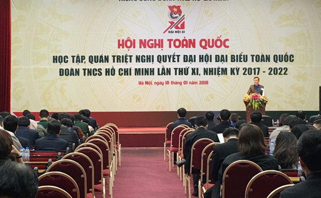 Hội nghị trực tuyến toàn quốc học tập, quán triệt Nghị quyết Đại hội Đoàn toàn quốc lần thứ XI