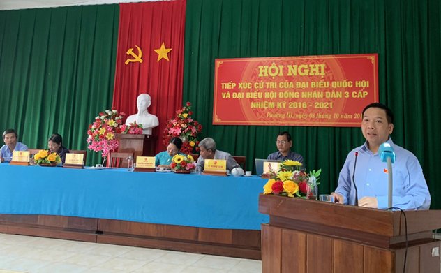 Phó Tổng Kiểm toán nhà nước Đặng Thế Vinh tiếp xúc cử tri tại Hậu Giang