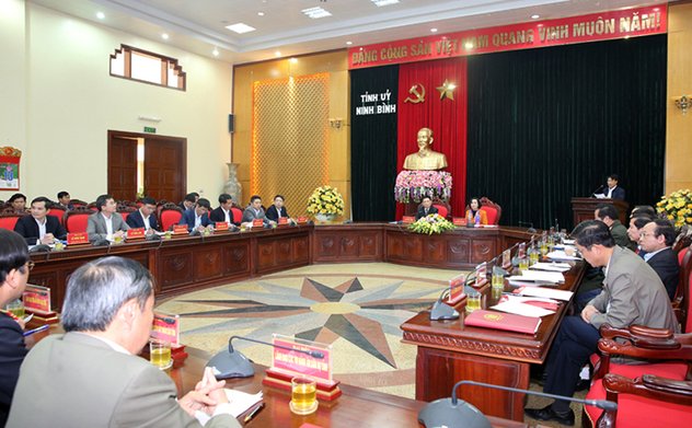 Đoàn công tác Ban Chỉ đạo Trung ương về phòng, chống tham nhũng làm việc tại tỉnh Ninh Bình