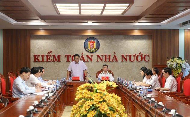 Ban Thường vụ Đảng ủy Khối các cơ quan Trung ương làm việc với Ban Cán sự, Ban Thường vụ Đảng ủy KTNN