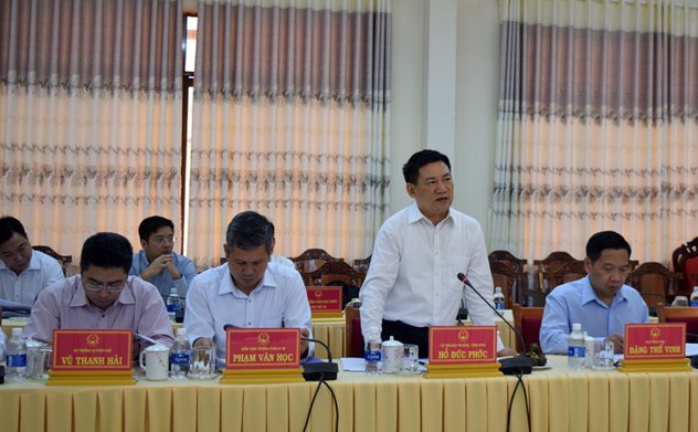Tổng Kiểm toán nhà nước Hồ Đức Phớc thăm và làm việc tại tỉnh Kon Tum