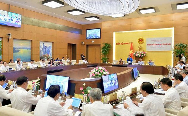 Ủy ban Thường vụ Quốc hội chất vấn các thành viên Chính phủ