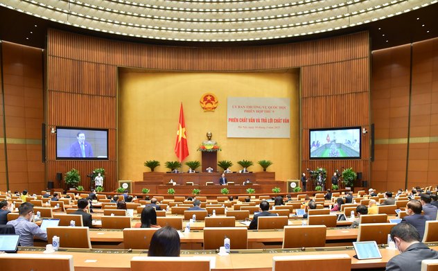 Chủ tịch Quốc hội chủ trì Phiên chất vấn và trả lời chất vấn của Ủy ban Thường vụ Quốc hội
