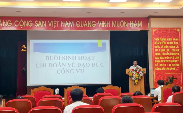 Đoàn Thanh niên Kiểm toán nhà nước khu vực V tổ chức buổi sinh hoạt về đạo đức công vụ