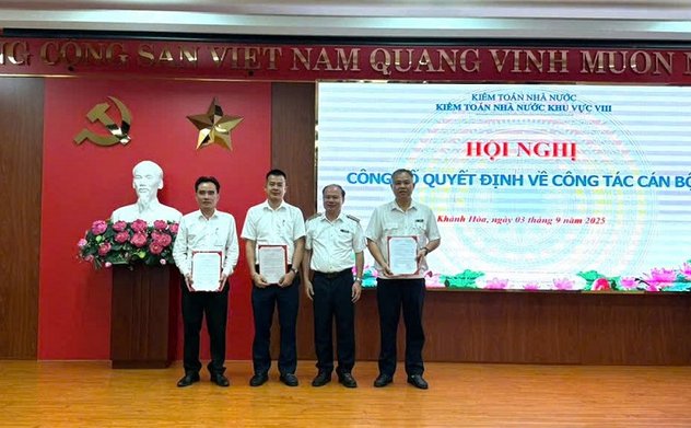 Kiểm toán nhà nước khu vực VIII tổ chức Hội nghị công bố quyết định về công tác cán bộ