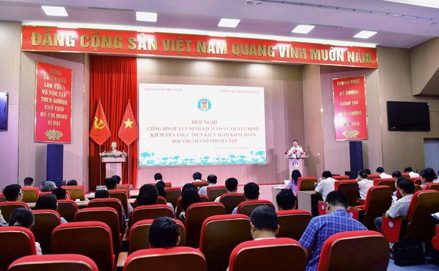 Công bố quyết định kiểm toán và kiểm tra thực hiện kiến nghị kiểm toán đối với thành phố Hà Nội