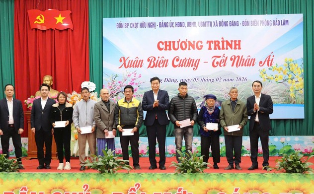 Kiểm toán nhà nước khu vực VI tổ chức chương trình thiện nguyện tại Đồng Đăng, Lạng Sơn
