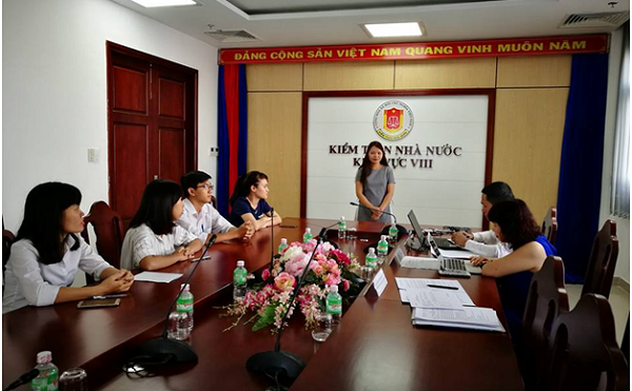 Tiểu ban Lễ tân - Khánh tiết tổ chức sát hạch lựa chọn liên lạc viên phục vụ Đại hội ASOSAI 14