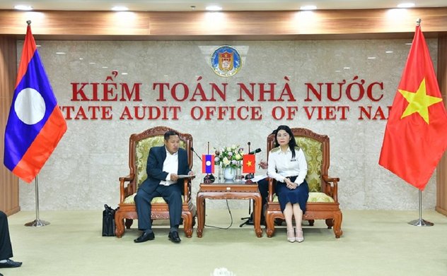 Lãnh đạo Kiểm toán nhà nước tiếp xã giao Đoàn Kiểm toán nhà nước Khu vực Phía Bắc 1, Kiểm toán nhà nước Lào