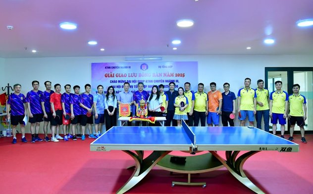Vụ Tổng hợp và Kiểm toán nhà nước chuyên ngành III tổ chức Giải giao lưu bóng bàn năm 2025