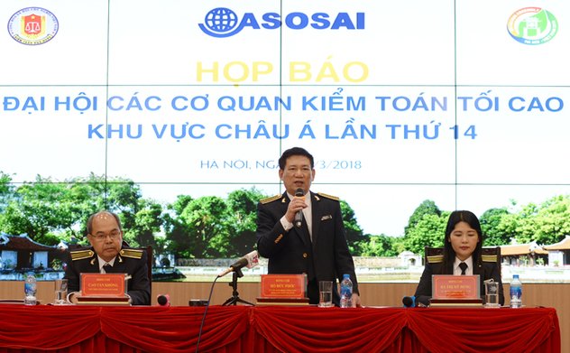 KTNN họp báo về Đại hội ASOSAI 14: Kiểm toán môi trường vì sự phát triển bền vững