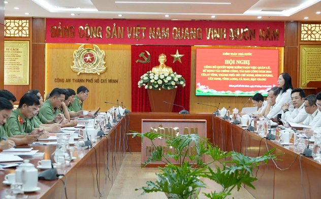 Hội nghị công bố Quyết định kiểm toán tại Công an 7 tỉnh, thành phố