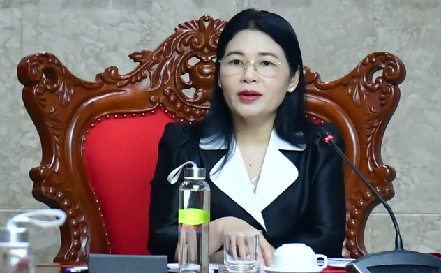 Phó Tổng Kiểm toán nhà nước Hà Thị Mỹ Dung làm việc với Tiểu ban Tuyên truyền