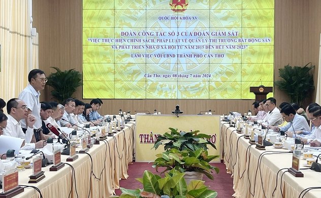 Giám sát việc thực hiện chính sách, pháp luật về quản lý thị trường bất động sản và phát triển nhà ở xã hội tại TP. Cần Thơ