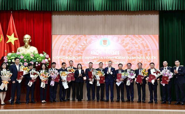 Hội nghị trực tuyến công bố, trao quyết định của Tổng Kiểm toán nhà nước về công tác cán bộ