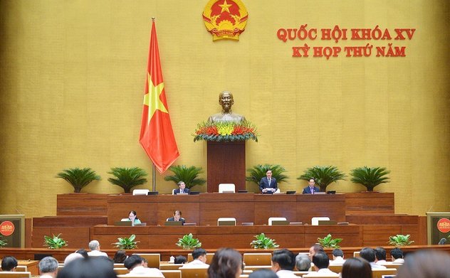 446/465 đại biểu Quốc hội biểu quyết thông qua Nghị quyết về Chương trình xây dựng Luật, Pháp lệnh năm 2024