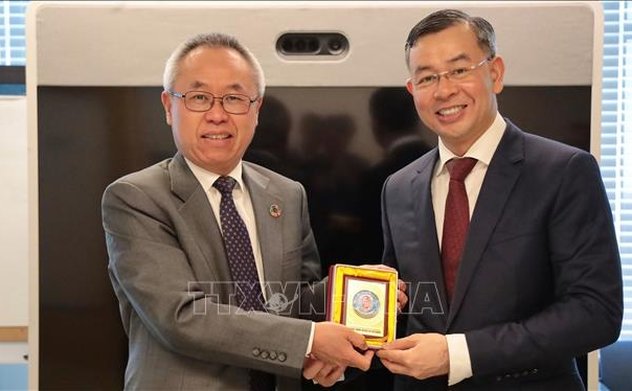 Tổng Kiểm toán Nhà nước Ngô Văn Tuấn tiếp xúc song phương bên lề cuộc họp Liên hợp quốc