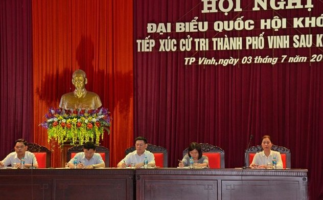 Đại biểu Quốc hội, Tổng Kiểm toán nhà nước Hồ Đức Phớc tiếp xúc của tri Nghê An
