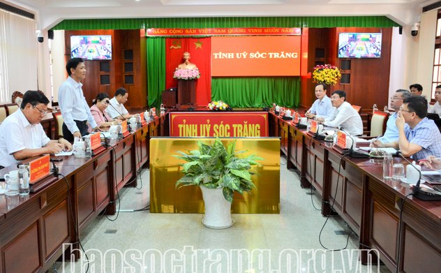 Tổng Kiểm toán nhà nước Ngô Văn Tuấn thăm và làm việc với Tỉnh uỷ Sóc Trăng