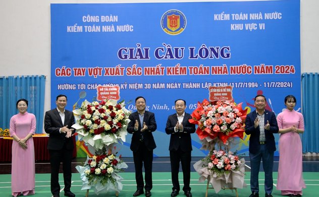 Tổ chức thành công Giải cầu lông các tay vợt xuất sắc nhất Kiểm toán nhà nước năm 2024