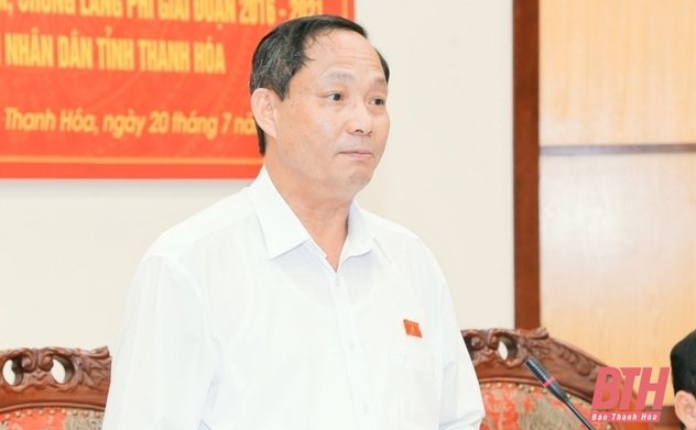 Đoàn giám sát của Quốc hội làm việc với tỉnh Thanh Hóa về công tác tiết kiệm, chống lãng phí giai đoạn 2016-2021