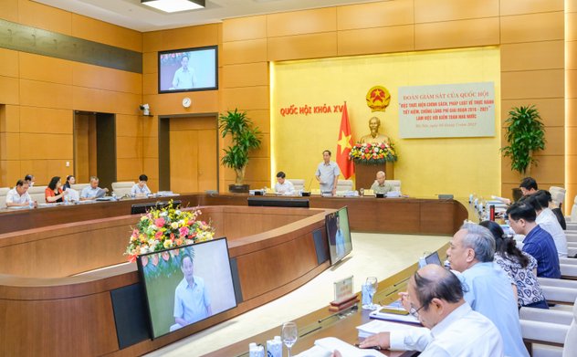 Đoàn giám sát của Quốc hội về thực hành tiết kiệm, chống lãng phí làm việc với Kiểm toán nhà nước