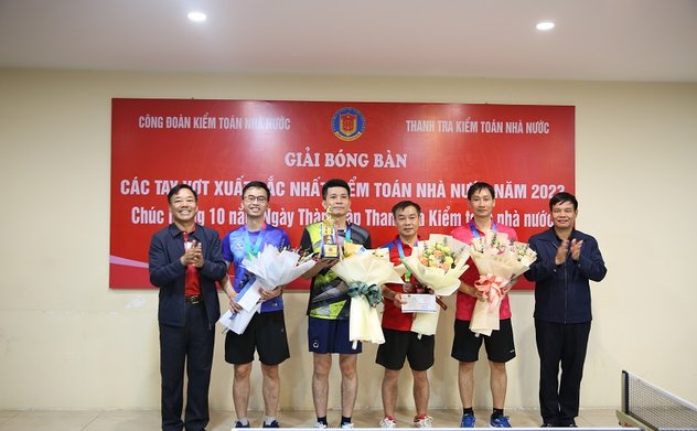 46 tay vợt tham dự Giải bóng bàn Các tay vợt xuất sắc nhất Kiểm toán nhà nước năm 2023