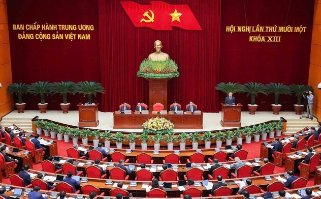 Ngày làm việc thứ nhất của Hội nghị Trung ương 11, khóa XIII